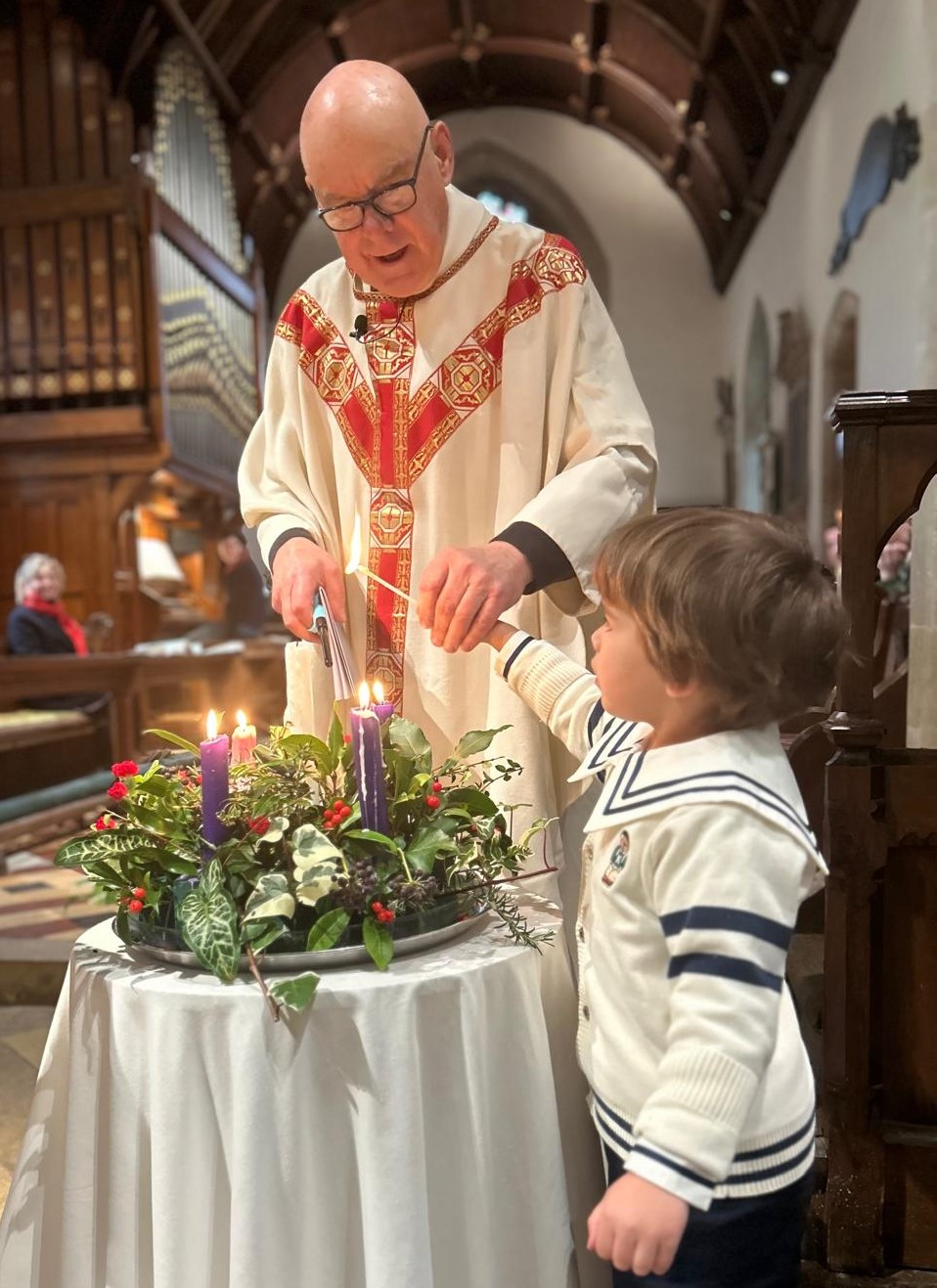 Lighting the Advent and christ